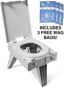 Cleanwaste GO Anywhere Portable Folding Toilet - Best for Camping or Overlanding - Picture 1 of 5