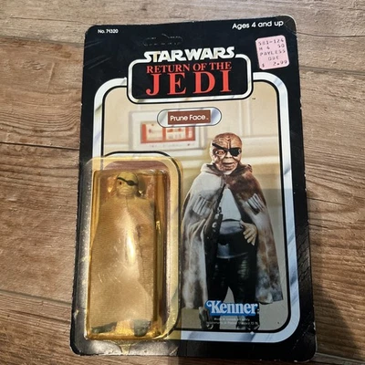 Figura de acción Kenner Prune Face Star Wars ROTJ 1983 sin perforar Foto 1 de 4