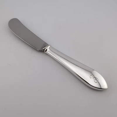 Tiffany Faneuil Sterling Silver Butter Spreader - 6 1/8" - w/Monogram - Image 1 of 3