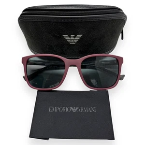 Emporio Armani Sunglasses EA 4139 5751/87 Matte Bordeaux Gray Havana w/case - Picture 1 of 10