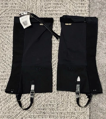 Outdoor Research Gaiters HD Expedition Crocodiles S05 Black Sz L NWT - Image 1 of 4