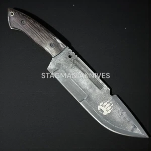 Handgefertigtes J2 Stahl Bärentatze Survival Bowie Messer Wenge Holzgriff Camp Jagd - Bild 1 von 1