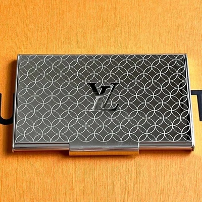 LOUIS VUITTON Porte Cartes Champs Elysees Metal Card Case - Image 1 of 4