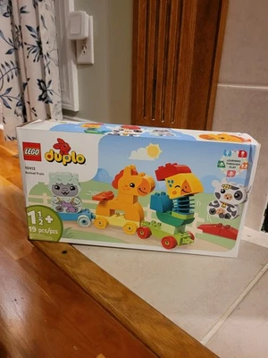 LEGO DUPLO 10412 Conjunto de Trem Animal, 19 Peças, Idades 1 1/2 Mais NOVA Caixa Danificada - Imagem 1 de 4