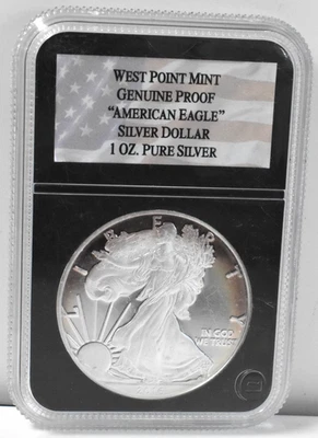 American Eagle 2016 prueba West Point Mint plata 1 oz plata fina PCS arco iris Foto 1 de 4
