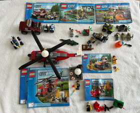 Lego City mutiple sets (60000, 60010, 60066, 60120, 4427,4437) missing pieces