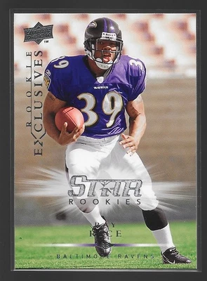 2008 Upper Deck Rookie Exclusives - Ray Rice #RE42 Baltimore Ravens - Image 1 of 2