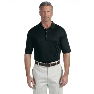 Devon & Jones Men's Pima-Tech™ Jet Piqué Polo - Black - Size Small - Bild 1 von 4