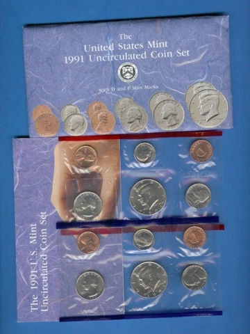 1991 P and D Mint Set - Envelope/COA - Complete Cover