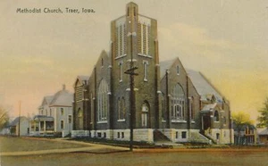 TRAER IA - Methodist Church Postcard - Picture 1 of 2
