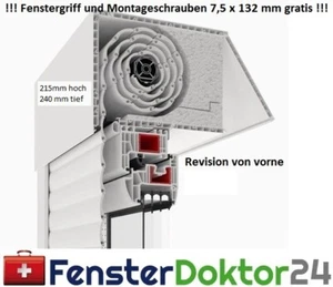Kunststoff Fenster mit Rollladen Breite 500 mm - 1 Flügel Dreh Kipp - Bild 1 von 1