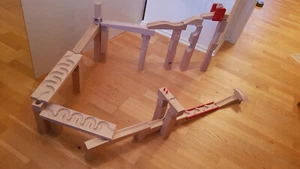 Haba Kugelbahn über 50 Teile u.a. Wellenbahn Glockenbrücke - Bild 1 von 8