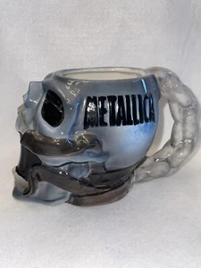 Vintage Metallica Totenkopf Kaffeebecher 28 Unzen Keramiktasse selten Sammlerstück - Bild 1 von 11