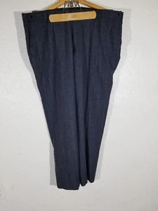 44-48 Verstellbarer Bund Herren Gürtel Fischgrät Wolle Tweed Hose Trousers - Bild 1 von 6