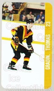 1983-84 NHL Key Tags #124 Thomas Gradin, Lars Molin - Picture 1 of 1