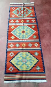 Kilim Turco Passatoia Lana Fine - Foto 1 di 2