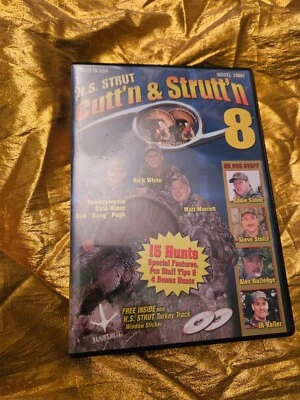 H.S. STRUT CUTT'N and & STRUTT'N Volume 8  2 DVD's 2003 Hunter's Specialties DVD Foto 1 de 4