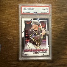 2020 Topps Fire Trent Grisham RC #45 PSA 10 Gem Mint San Diego Padres