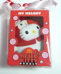 HELLO KITTY 6" BURBUJEANTE Peluche MY MELODY Juguete McDonalds Malasia COMO NUEVO 2014 McD Asia - Imagen 1 de 12