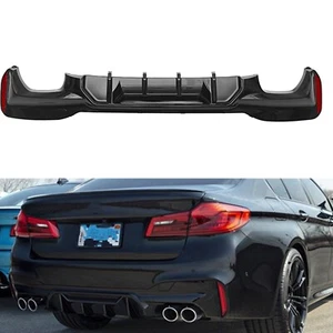 For BMW 5 Series G30 G31 G38 2017-2022 Rear Bumper Diffuser Spoiler - Picture 1 of 12