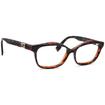 Fendi Eyeglasses FF 0094 D5T Gray Spotted Havana on Orange Italy 52[]15 140 - Image 1 of 4