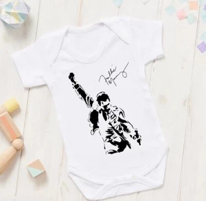 Body Pagliaccetto Neonato Freddy Mercury Freddie firma bohemian rapsody queen - Foto 1 di 2