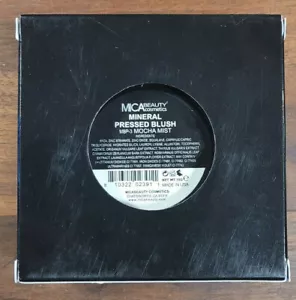Mica Beauty Pressed Mineral Blush P-MB-03 Mocha Mist 15g SPF-15 VEGAN - UNUSED! - Picture 1 of 9