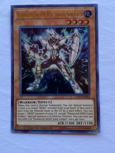 Yugioh - Elemental Hero Solid Soldier - CT15-EN003 - Casi nuevo - 1er - Ultra raro 2015 - Imagen 1 de 11