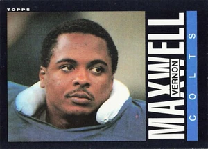 1985 Topps Football Vernon Maxwell Indianapolis Colts #264 - Picture 1 of 2