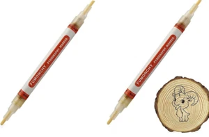 2PCS Pyrography Marker Wood Burning Pen Wood Burner DIY Tool Kit - Picture 1 of 7