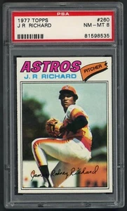 1977 Topps J.R. Richard Houston Astros #260 PSA 8 NM-MT - Picture 1 of 2