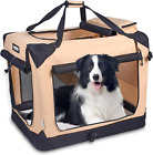 36'' Soft Dog Crates Kennel For Pets, 3 Door Soft Sided Folding Travel Pet Carri