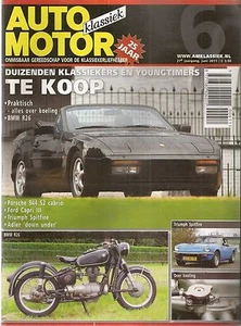 AUTO MOTOR KLASSIEK 2011 6 PORSCHE 944 S2 CAB SPITFIRE 1500 FORD CAPRI 2.0 S V6 - Imagen 1 de 1