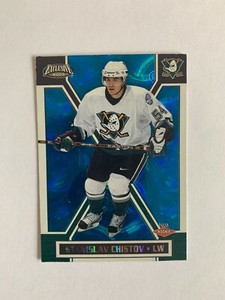2002-03 Pacific Exclusive Blue #193 Stanislav Chistov 519/699 - Anaheim Ducks