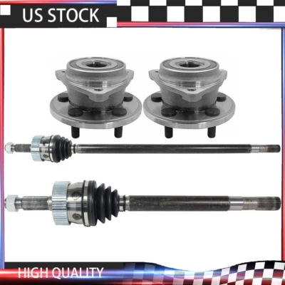 Front CV Axle Shafts Joint Wheel Hub Bearing Assembly for GRAND CHEROKEE 1993-98 - Image 1 of 4