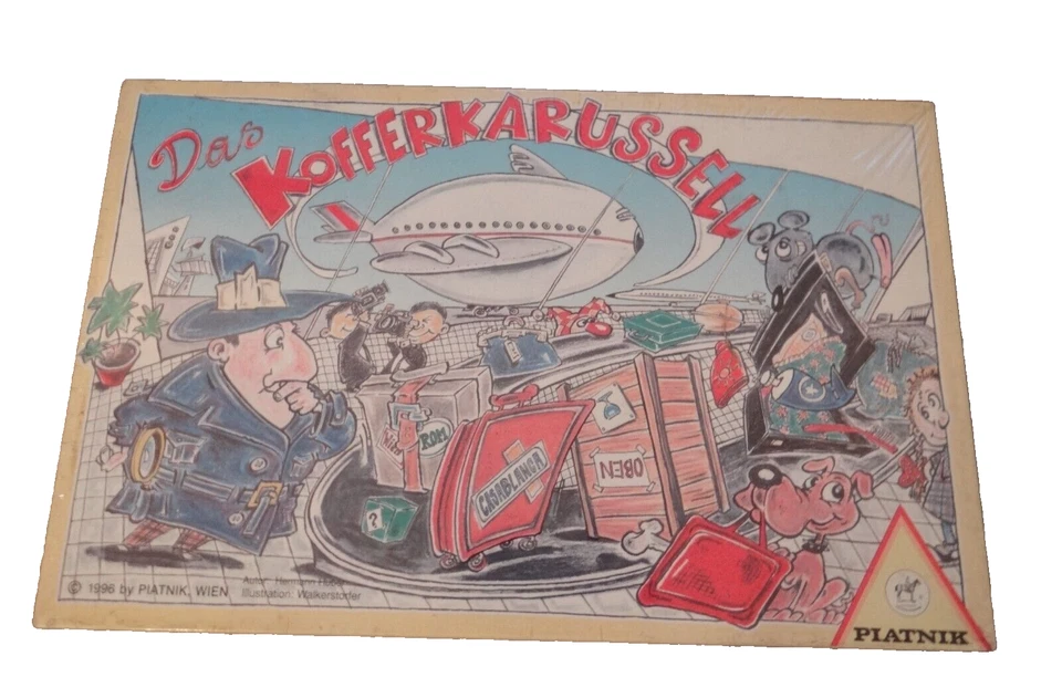 Das Kofferkarussell Spiel Vintage Brettspiel Gesellschaftsspiel Piatnik 1996 NEU - Bild 1 von 2