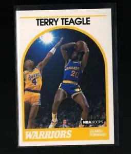 NBA Hoops #196 1989 Terry Teagle Golden State Warriors - Imagen 1 de 2