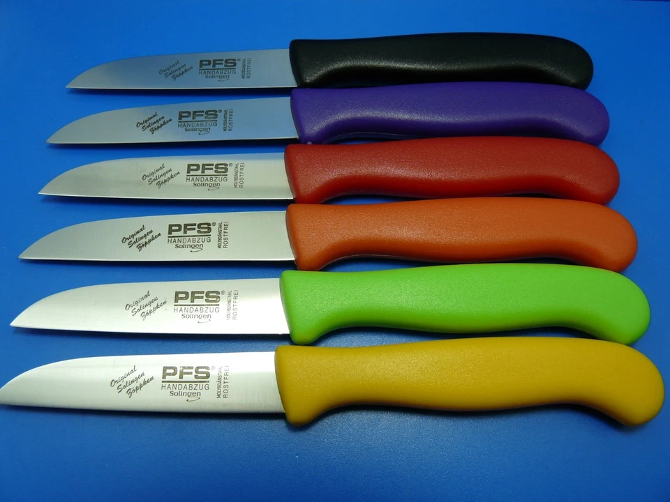 Küchenmesser Schälmesser Gemüsemesser PFS Solingen Edelstahl gerade div. Farben - Bild 1 von 1
