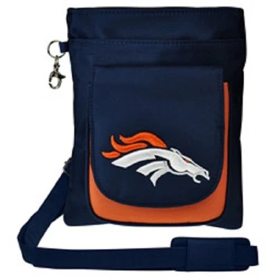 New NFL Travel Hipster Crossbody Bag Licensed DENVER BRONCOS Embroidered Logo - Image 1 of 3