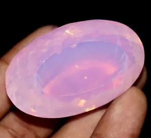Ópalo rosa natural ovalado 263,45 quilates Welo piedra preciosa sin tratar certificada australiana - Imagen 1 de 7