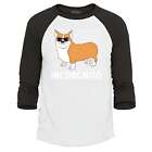 Incorgnito Funny Corgi Dog Incognito Raglan Baseball Pet Shirts