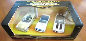 Ertl 1:43 American Muscle Indy 500 Pace Cars 3 Car Set Camaro Mercury Olds box - Picture 1 of 12