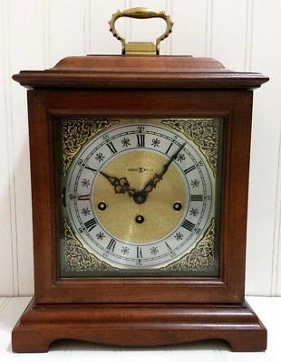 HOWARD MILLER Graham Bracket Key Wound Mantel Clock 612-437 340-020 Triple Chime - Image 1 of 4