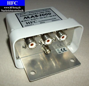 2-krotny przełącznik antenowy MAS-1000 (0-1300 MHz) norma UHF - Zdjęcie 1 z 3