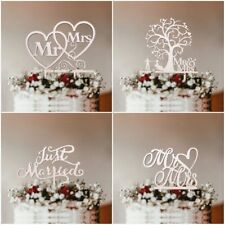 Wedding Cake Topper -  Hollow Letter Love Just Married Cake Topper Party Supply