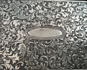 Pocket Tobacco Cigarette Cases Chiselled Inside Concave Original Liberty 1900 - Picture 1 of 12