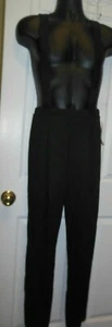 Mens Small Flamenco Dance Costume Pants w/ Suspendars Black Pleated front - Picture 1 of 5