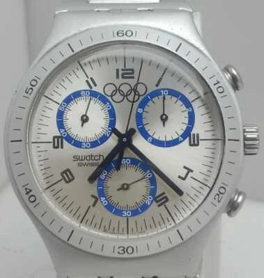 Reloj deportivo para hombre Swatch Olympics Irony cronógrafo cara de panda Foto 1 de 4