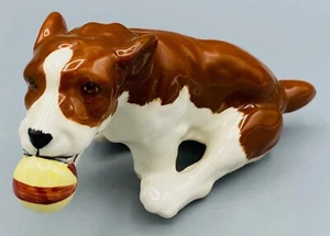 Beswick Brillo Divertido Cachorros Cachorro Terrier Perro 'Caught It' Correr con Pelota - Imagen 1 de 7