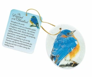 THE LEGEND of the BLUEBIRD Ceramic Ornament w Story HangTag Attached - NEW - Picture 1 of 2